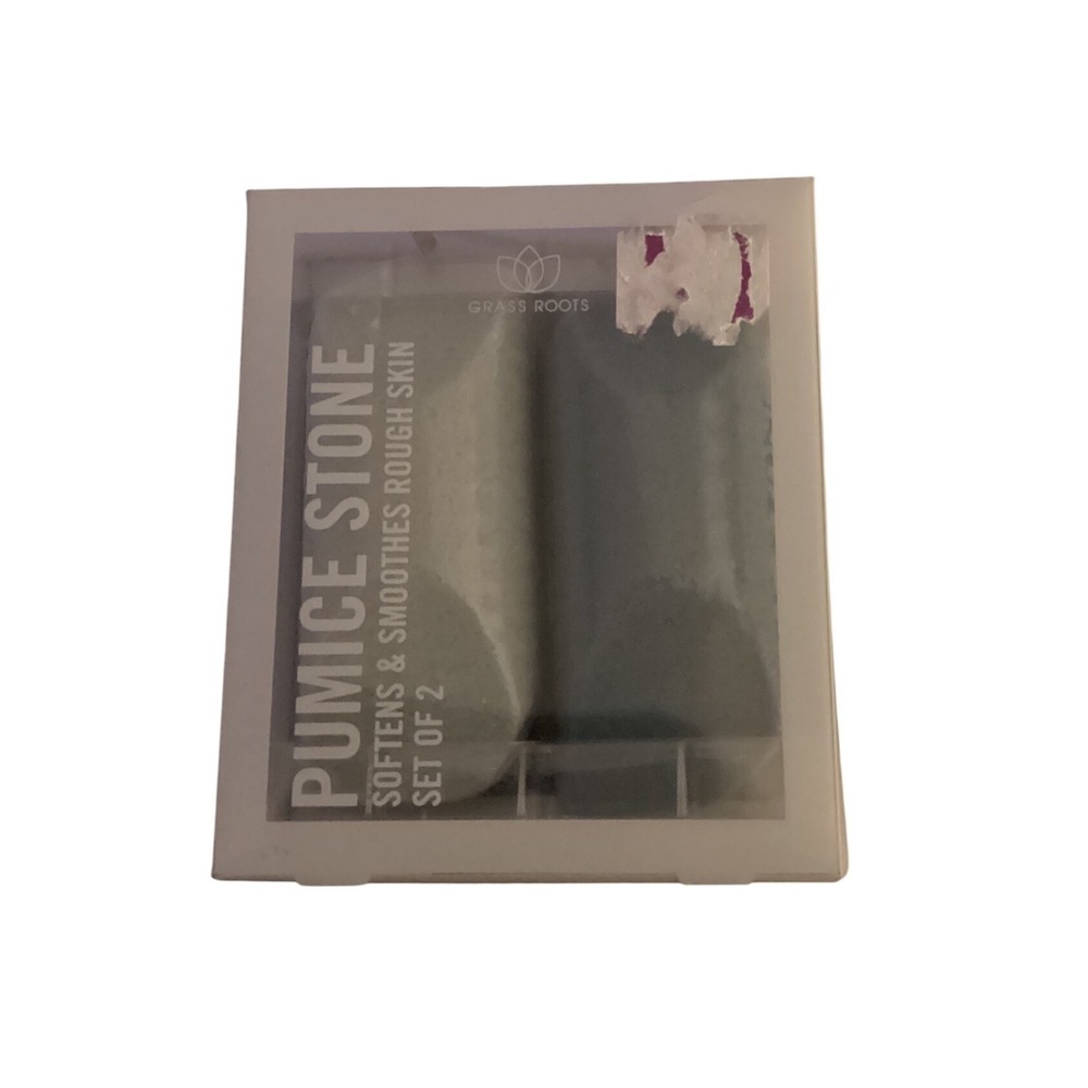 Grass Roots Pumice Stone Set of 2 Softens Smoothes‎ Rough Skin SE2092-BLL New